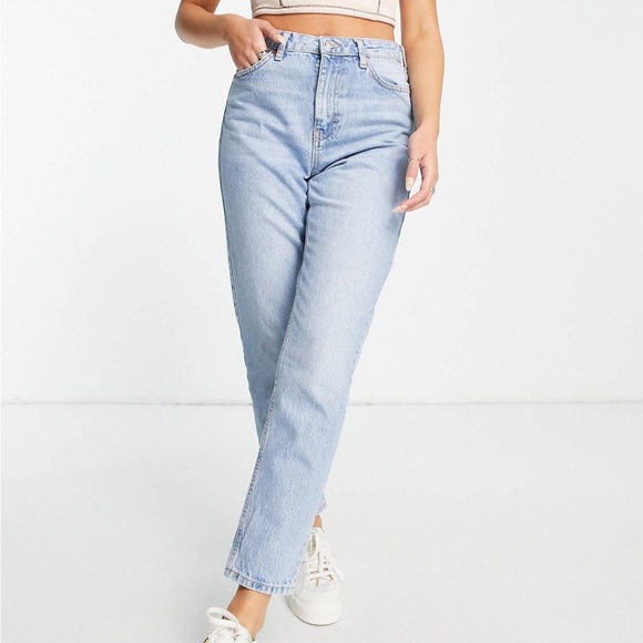 Topshop Highrise Mom Jean Size 26 Distressed - Picture 1 of 5